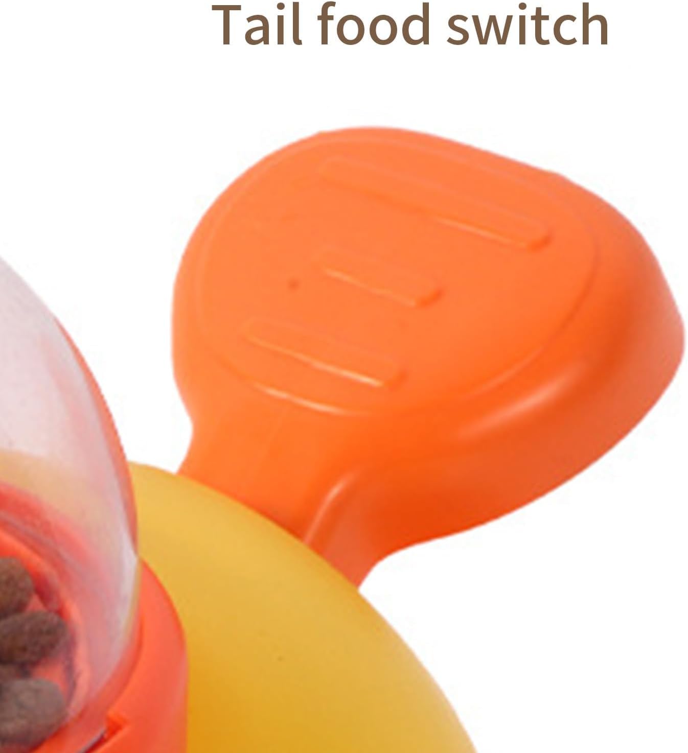 Duck Treat Dispenser, Duck Dog Treat Dispenser, 2-in-1 Dog Interactive Slow Feeder, Little Yellow Duck Pet Automatic Feeder with Sound Frisbee Toys for Dogs