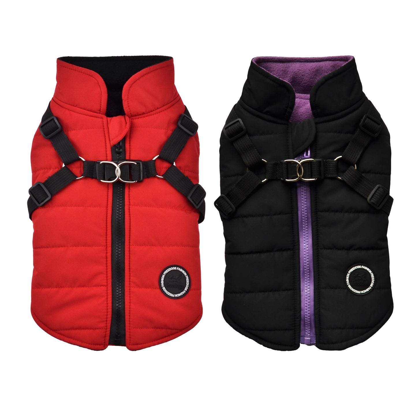Warm Padded Dog Vest with Harness