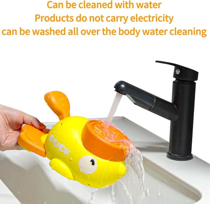Duck Treat Dispenser, Duck Dog Treat Dispenser, 2-in-1 Dog Interactive Slow Feeder, Little Yellow Duck Pet Automatic Feeder with Sound Frisbee Toys for Dogs