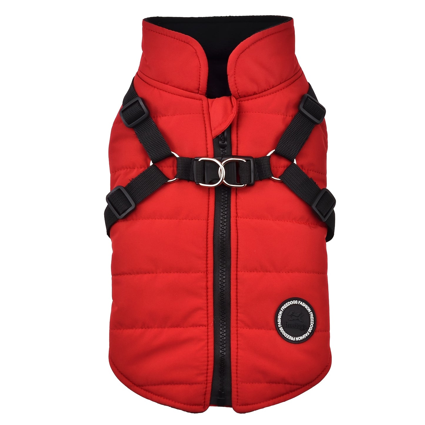 Warm Padded Dog Vest with Harness