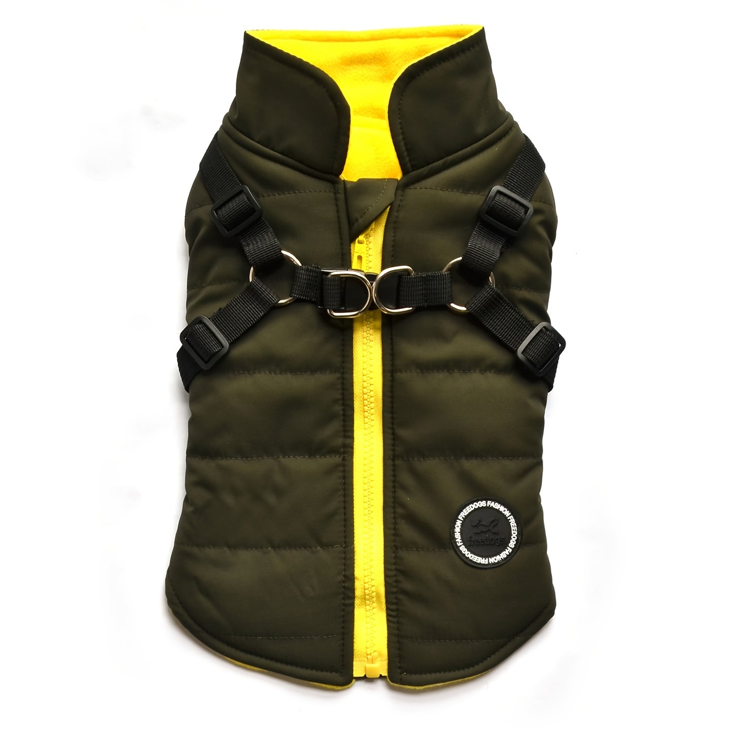 Warm Padded Dog Vest with Harness