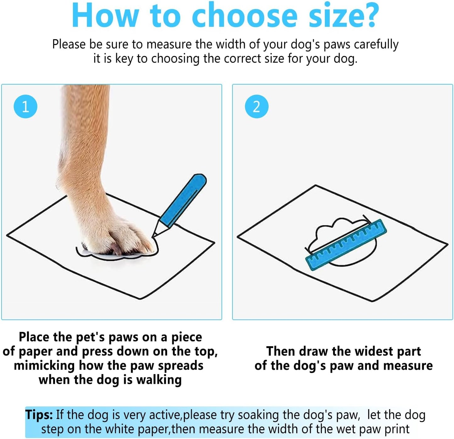 Dog Shoes, Dog Sandals for Hot Pavement, Non-Slip Waterproof Dog Booties for Winter Snowy Day and Summer, Adjustable Straps Easy-Clean Beach Outdoor Pet Boots Rugged Sole-4pcs
