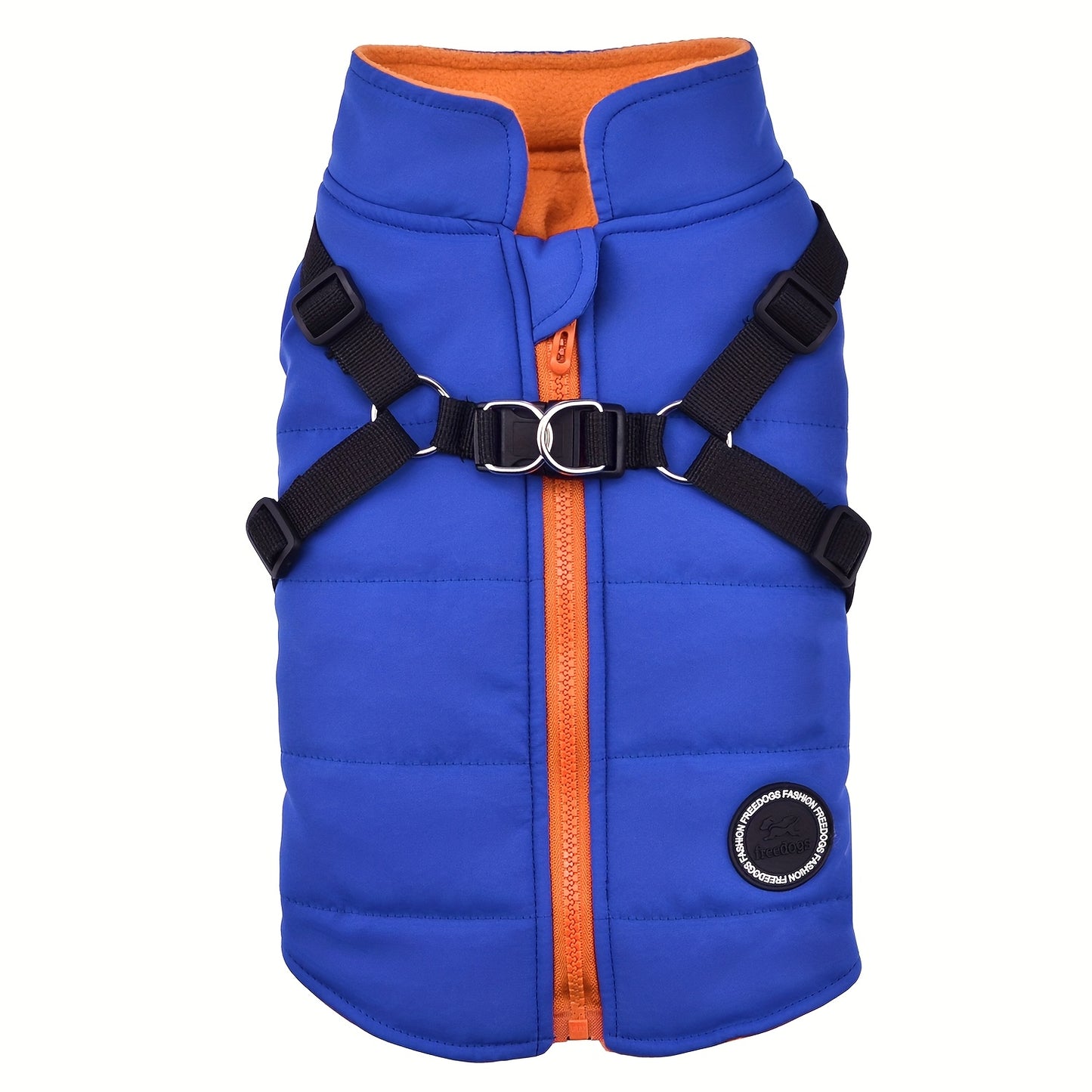 Warm Padded Dog Vest with Harness