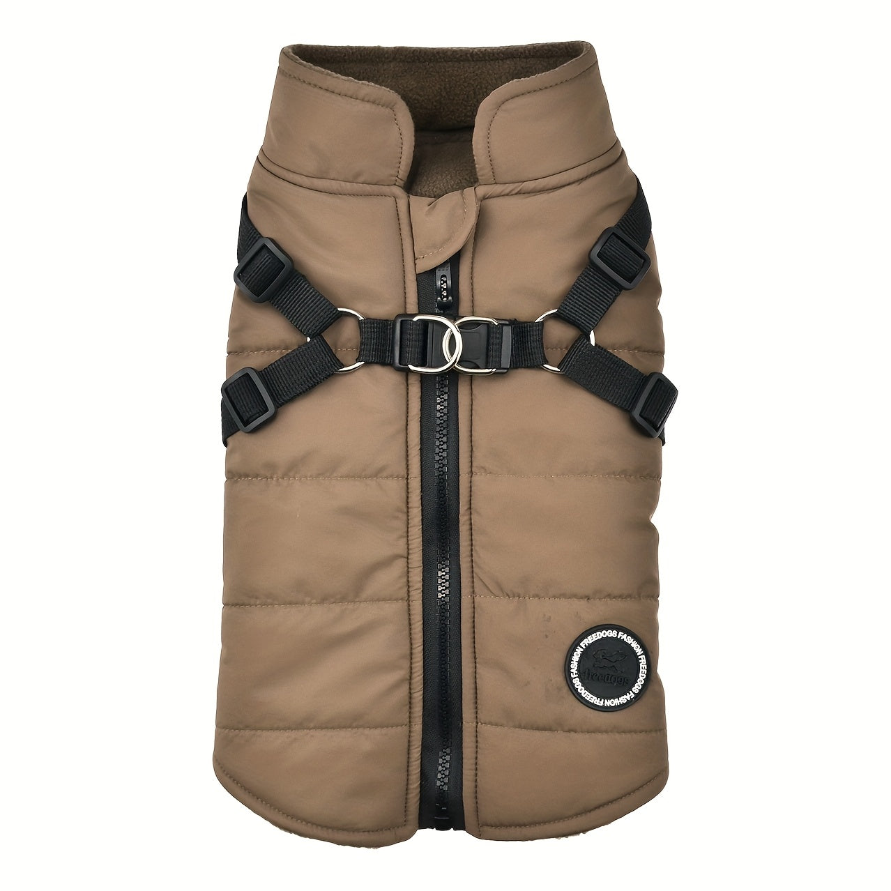 Warm Padded Dog Vest with Harness