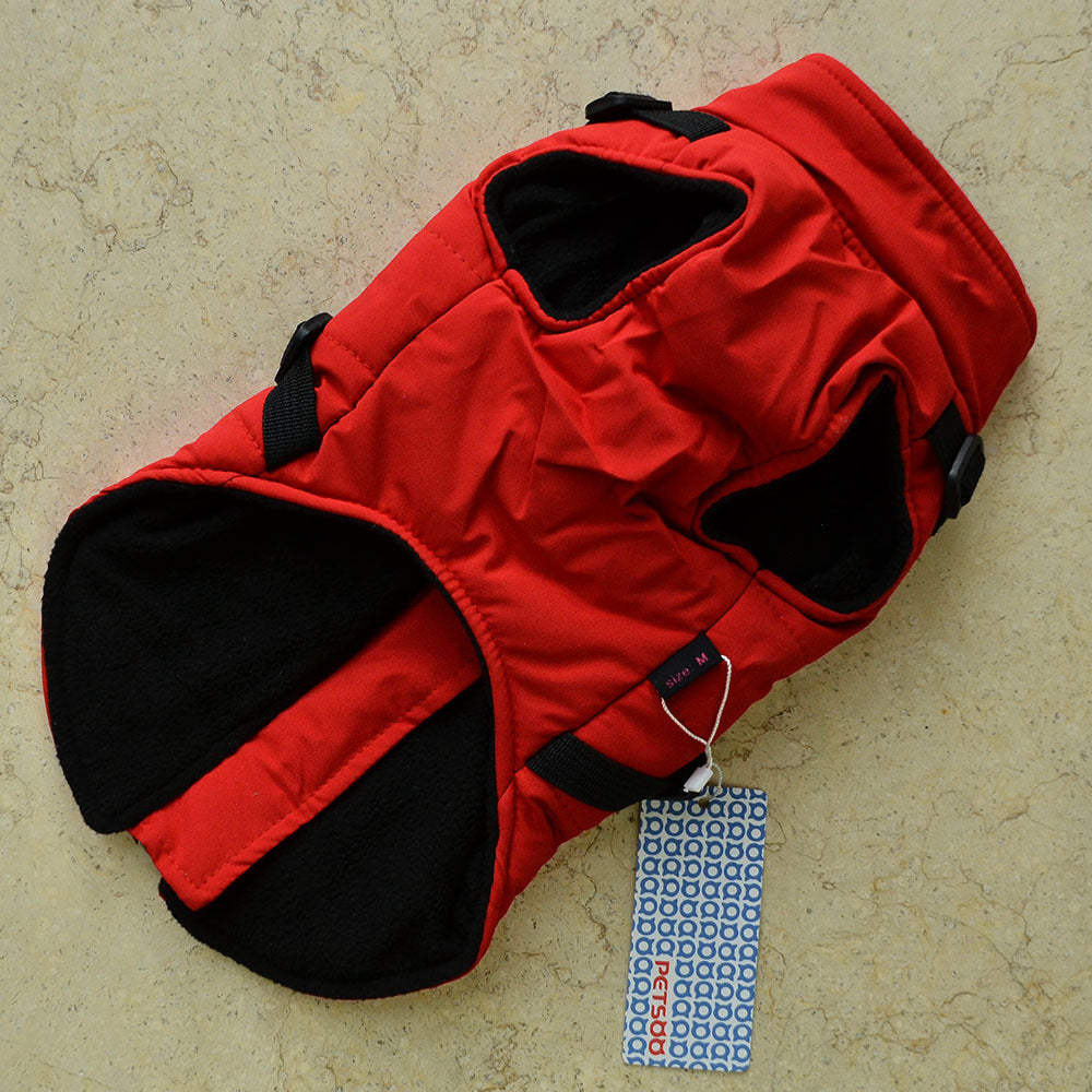 Warm Padded Dog Vest with Harness