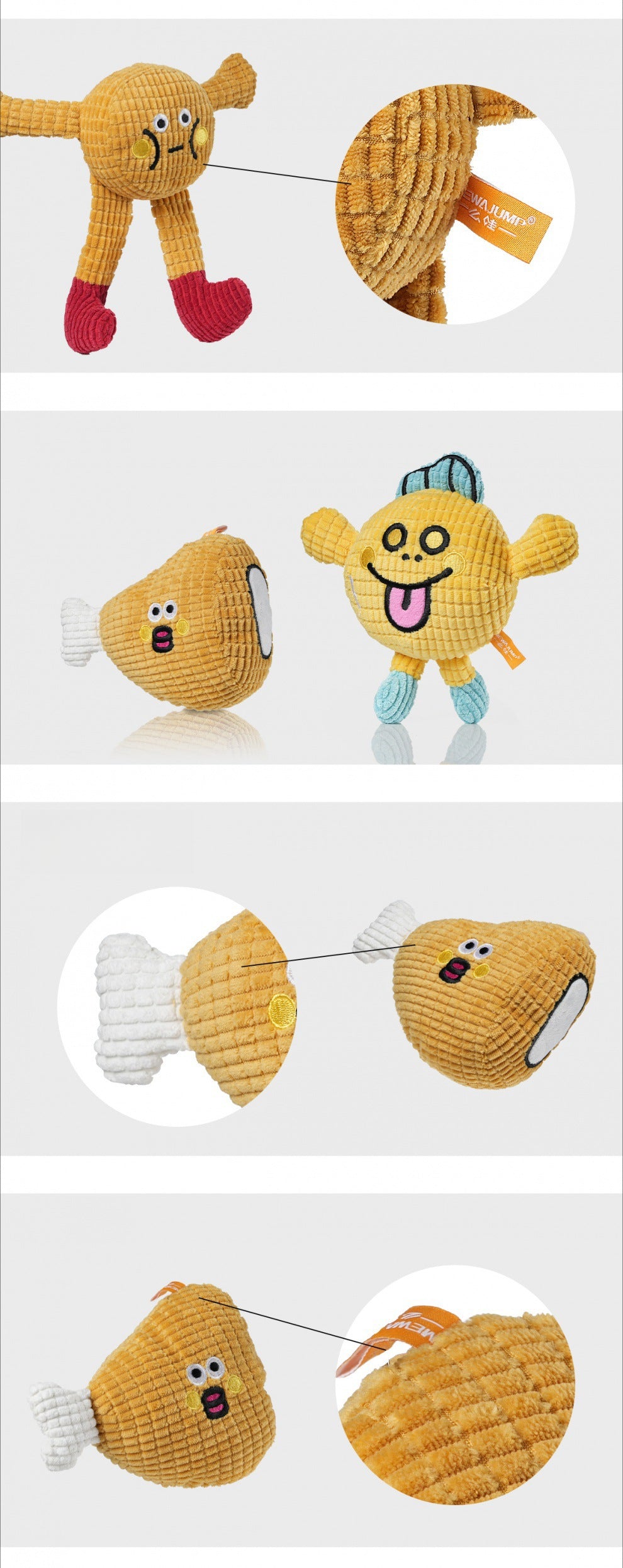 ✨Hot Sale🎁 Interactive Plush Cat Squeaky Toy