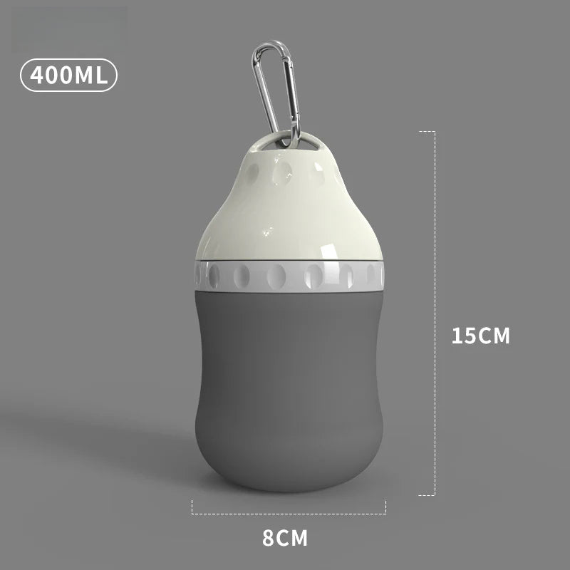 2-in-1 Portable Pet Water Bottle: Leakproof Dog Water Dispenser with Collapsible Feeder Bowl for Outdoor Dog Travel