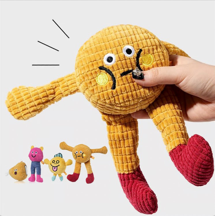 ✨Hot Sale🎁 Interactive Plush Cat Squeaky Toy