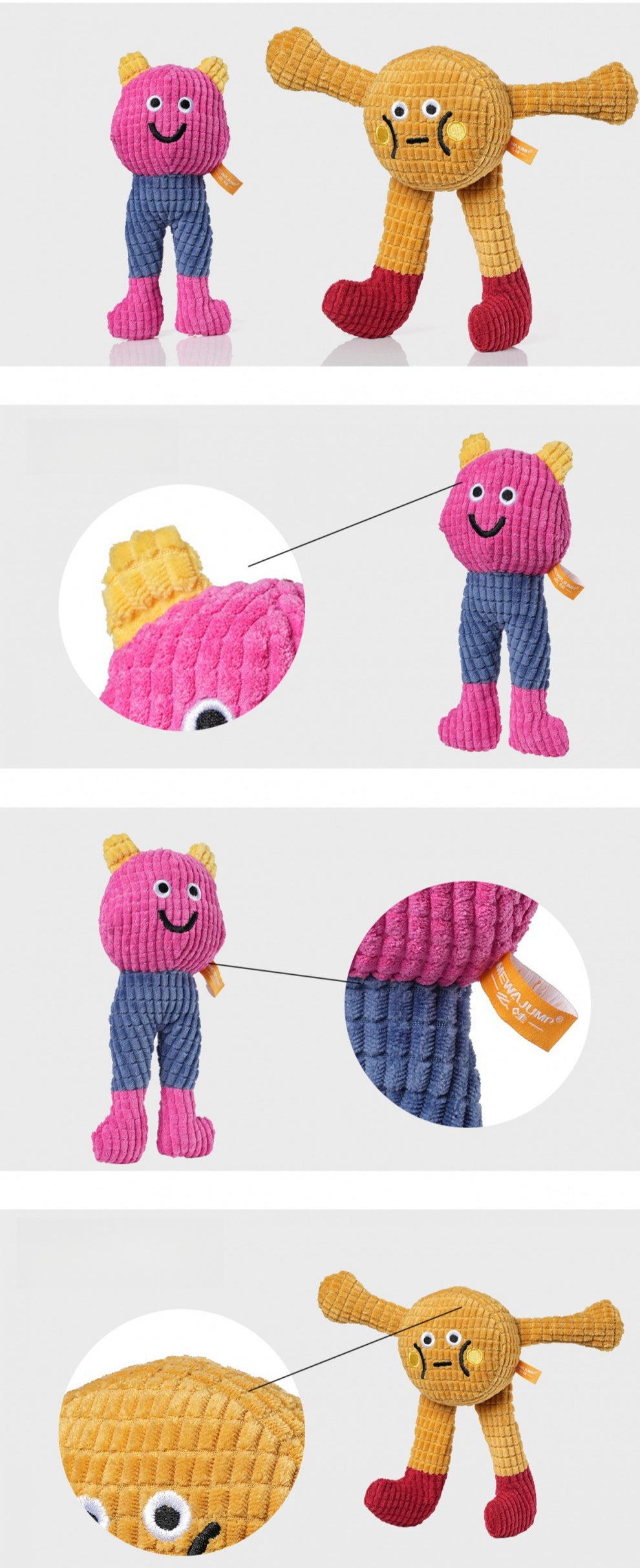 ✨Hot Sale🎁 Interactive Plush Cat Squeaky Toy