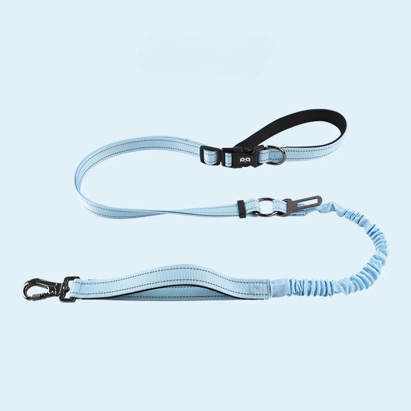 Hands-free dog leash, crossbody dog leash, with car seat belt, suitable for walking, jogging, hiking, traveling, etc.