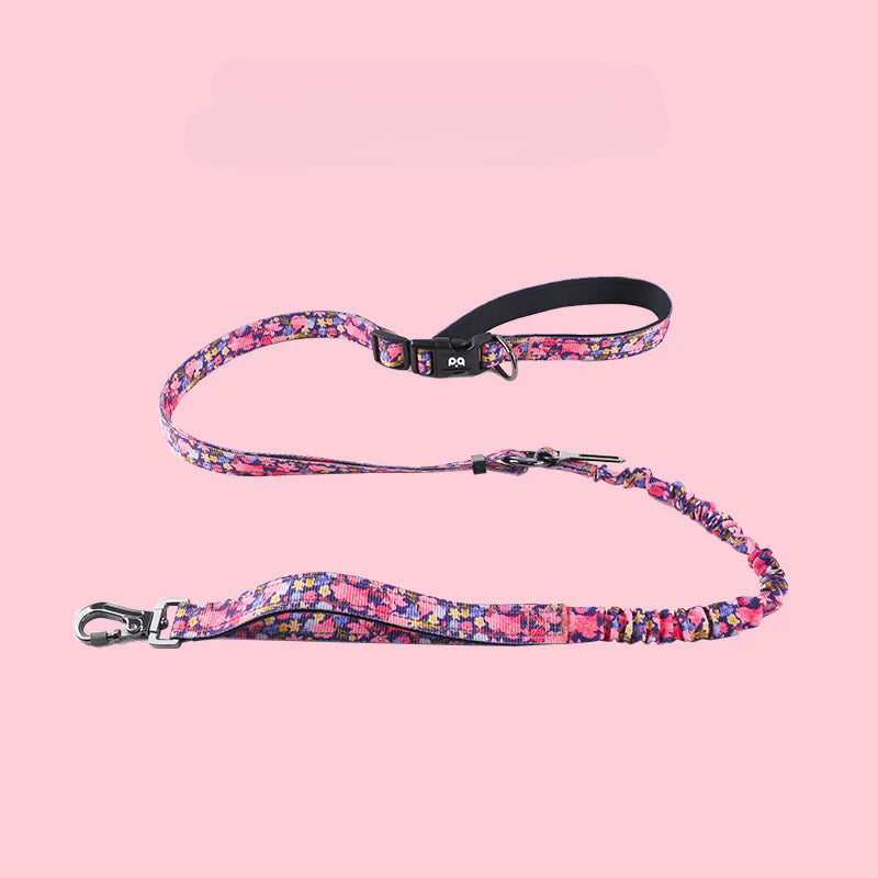 Hands-free dog leash, crossbody dog leash, with car seat belt, suitable for walking, jogging, hiking, traveling, etc.