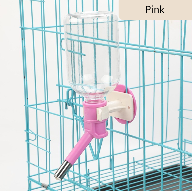 Hanging water bottle for pets, ball-operated water dispenser, cat and dog water bottle, automatic water dispenser