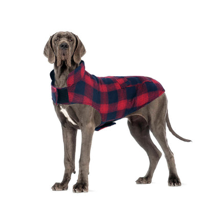 Plaid Reversible Waterproof Dog Jacket