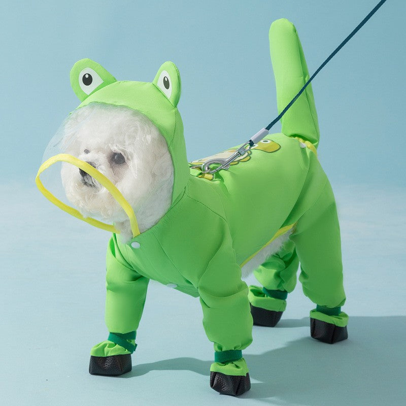 Full‑Coverage 4‑Leg Dog Raincoat