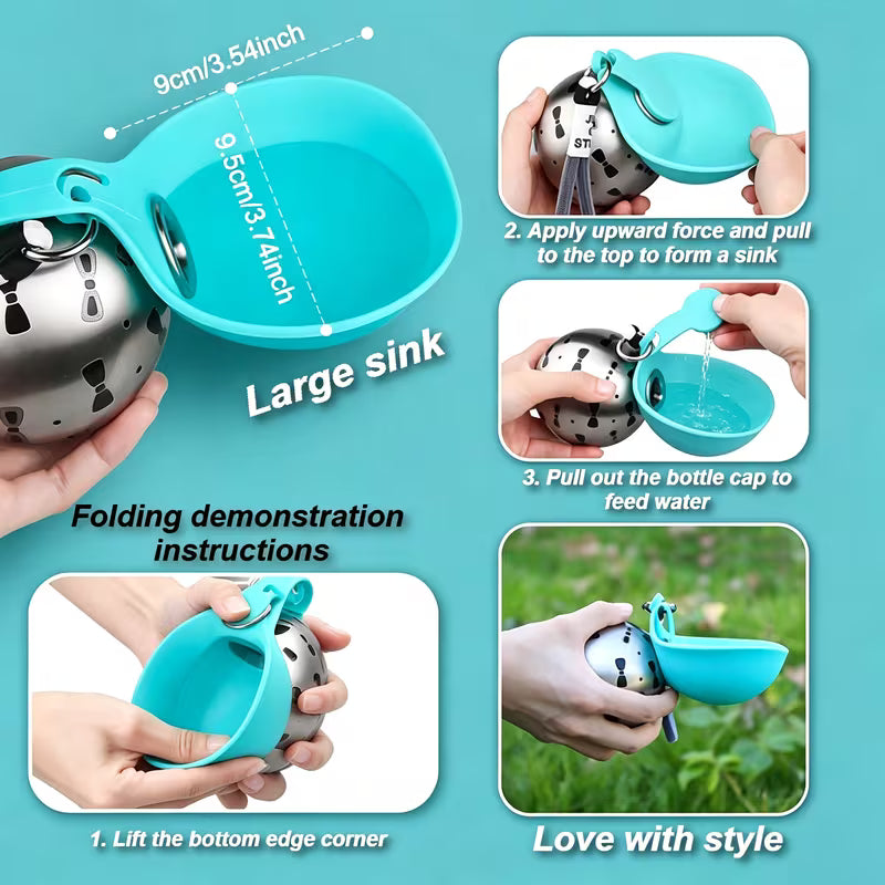 Spherical Leakproof Pet Water Cup