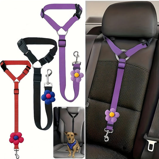 Headrest Car Dog Safety Seatbelt