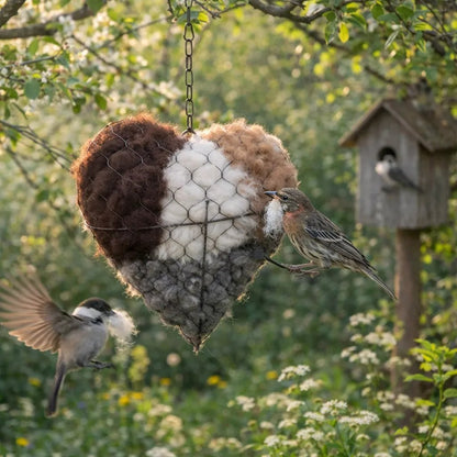 🔥LAST DAY 60% OFF - ☁ Handmade Alpaca Fiber Bird Nesting Heart 🏡 Buy 2 Free Shipping 💕