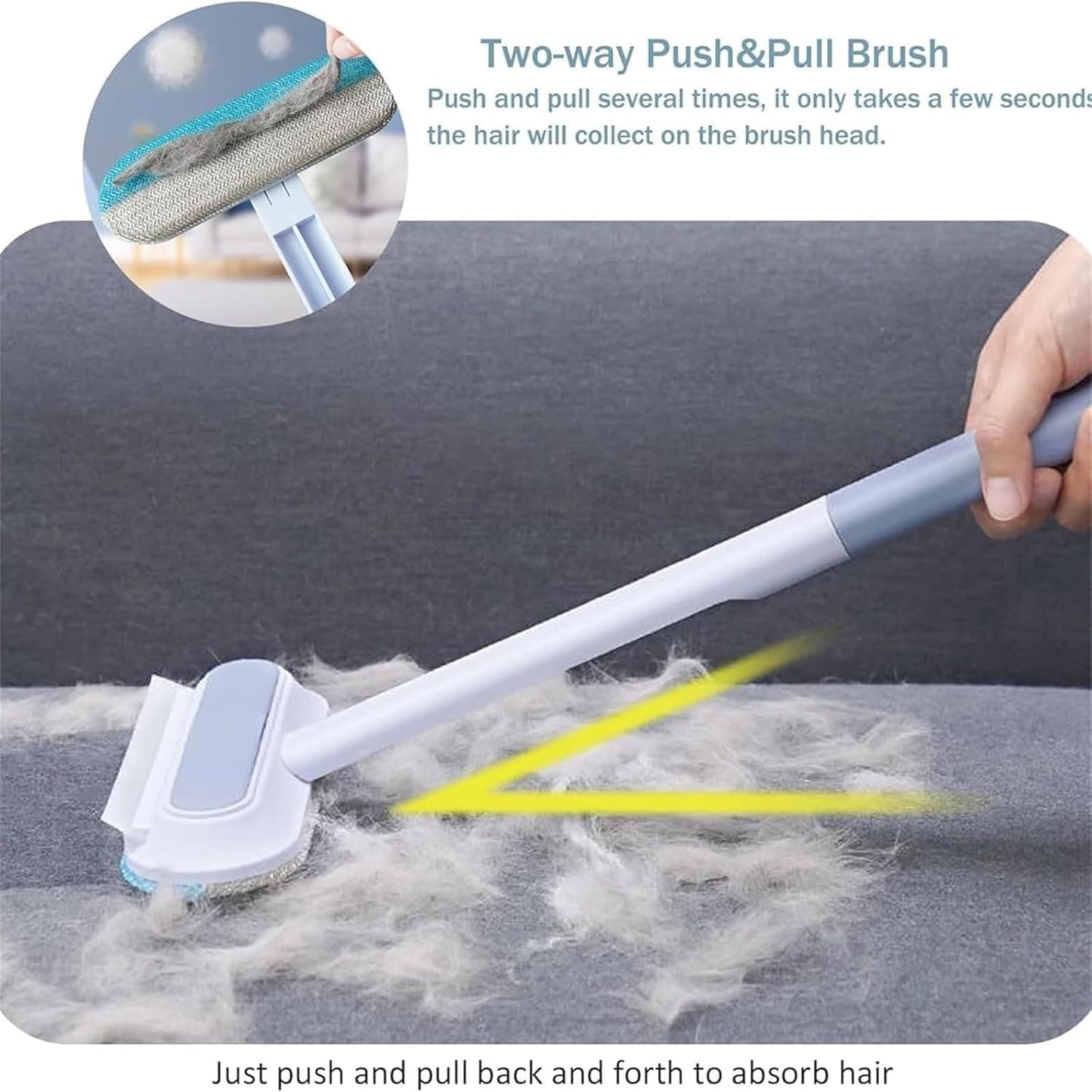 Pet Hair Cleaning Brush, Pet Hair Remover for Couch, Reusable Lint Remover Brush, for Pet Owners