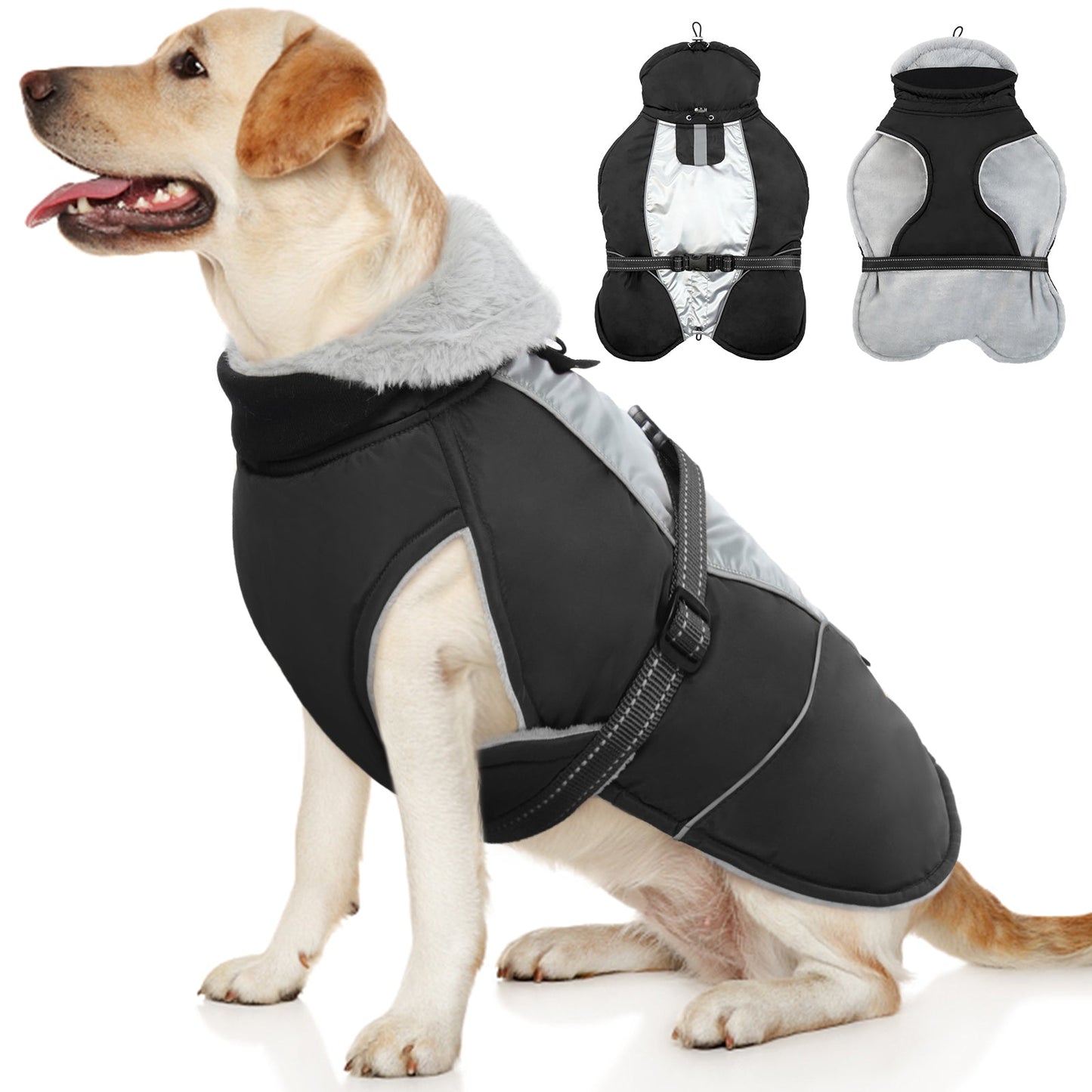 Dog Coat for Winter Reflective Cold Weather Dog Jacket Vest