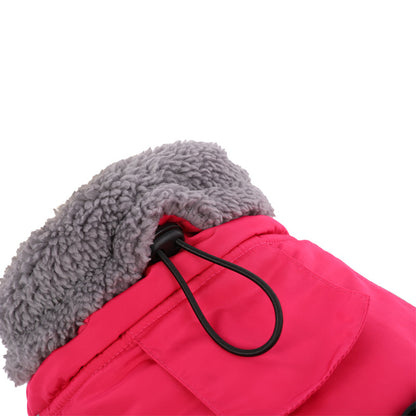 Waterproof Solid Color Stitching Dog Jacket