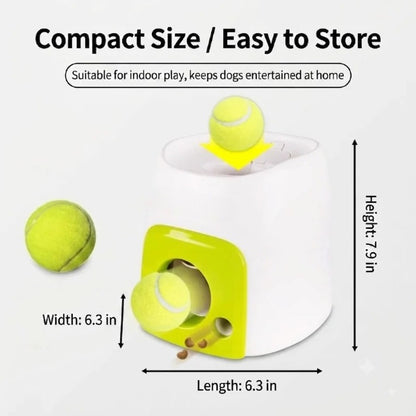 Automatic Dog Ball Launcher & Manual Treat Reward Launcher Toy