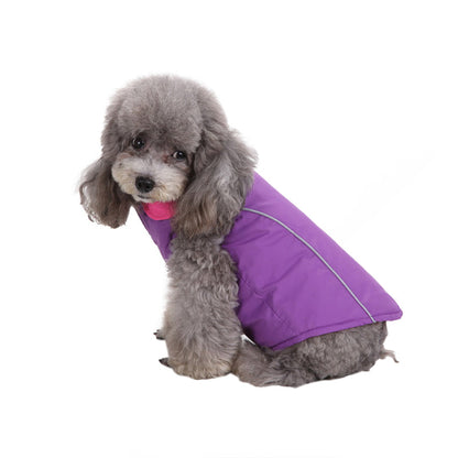 Reversible Color Dog Jacket with D-ring