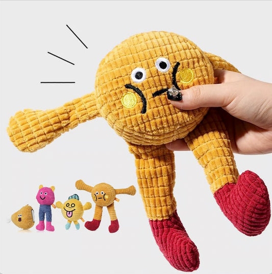✨Hot Sale🎁 Interactive Plush Cat Squeaky Toy