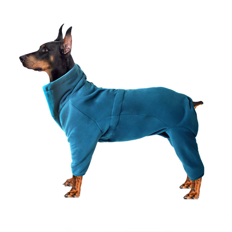 Long Sleeves Fleece Dog Coat with Turtleneck