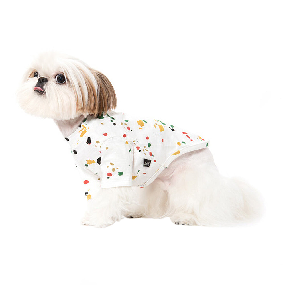 Paint Splatter Pattern Dog T-Shirt