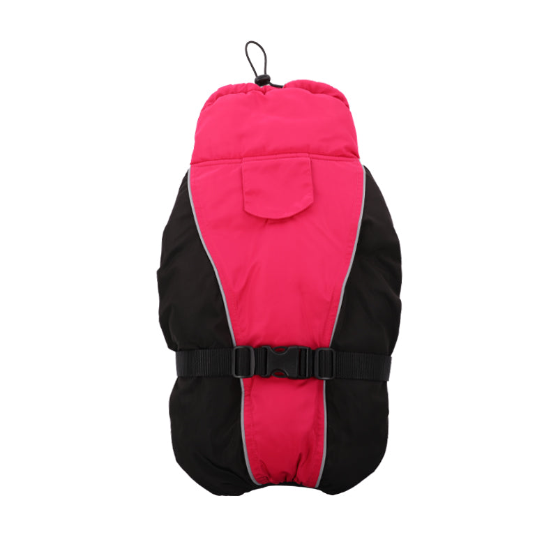 Waterproof Solid Color Stitching Dog Jacket