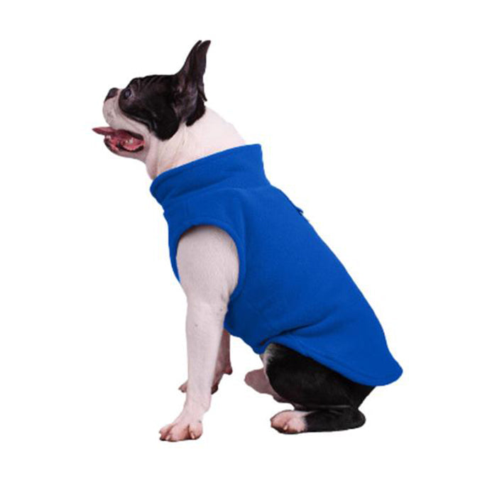 Fleece Dog Coat with Leash D-Ring