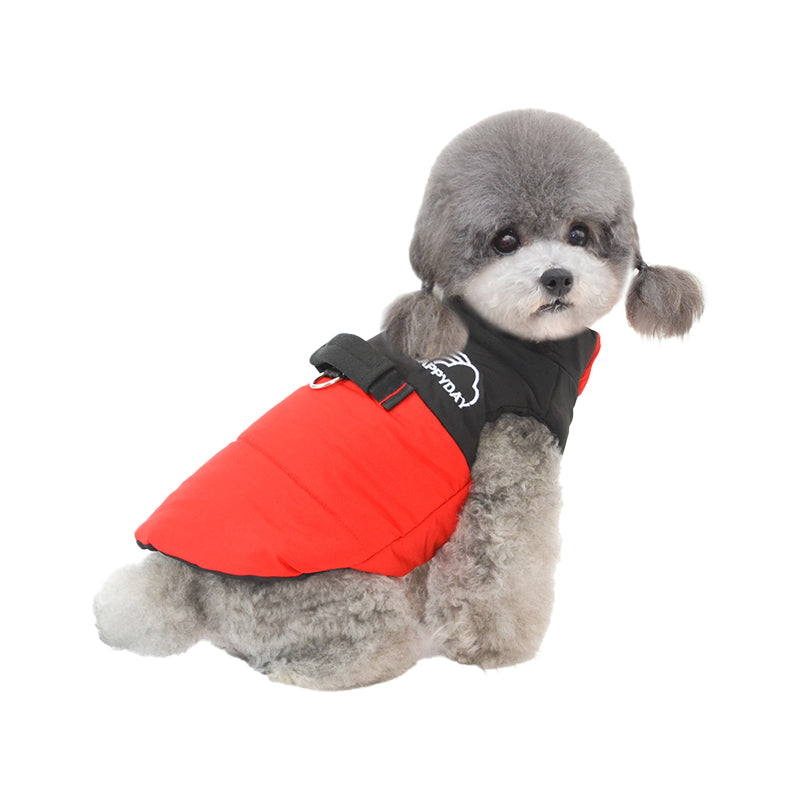 Zip Turtleneck Dog Jacket with D-ring