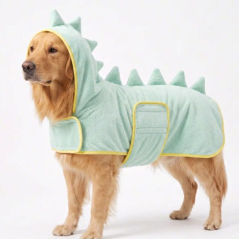 Super Absorbent Hooded Dog Bathrobe