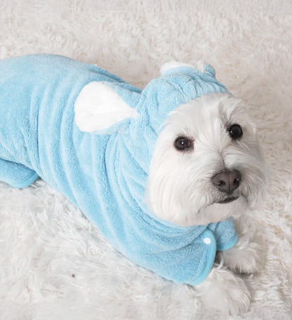 Pawbb™ Rabbit Ear Microfiber Dog & Cat Hoodie Bathrobe