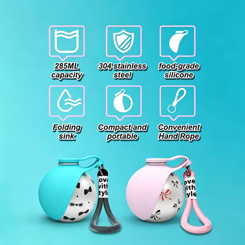 Spherical Leakproof Pet Water Cup