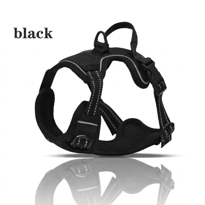 Reflective No‑Pull Dog Harness Combo with 1 Pet Leash