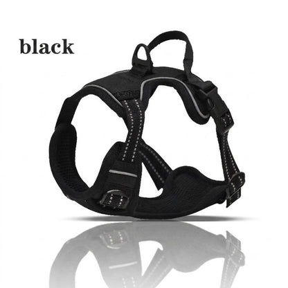 Reflective No‑Pull Dog Harness Combo with 1 Pet Leash