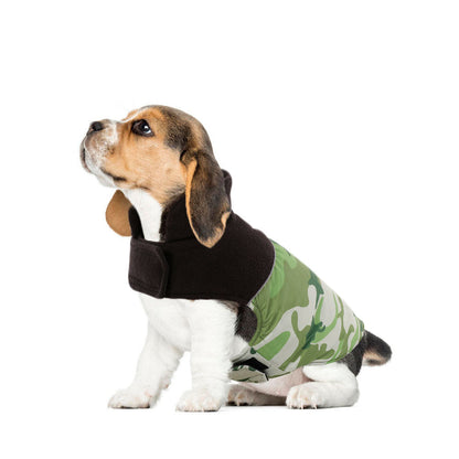 Reversible Camouflage Stitching Pattern Dog Jacket