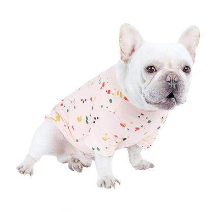 Paint Splatter Pattern Dog T-Shirt