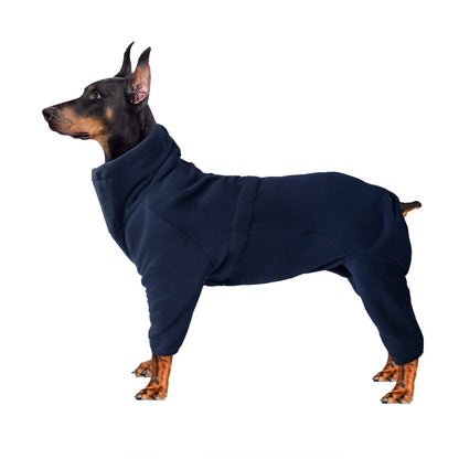 Long Sleeves Fleece Dog Coat with Turtleneck