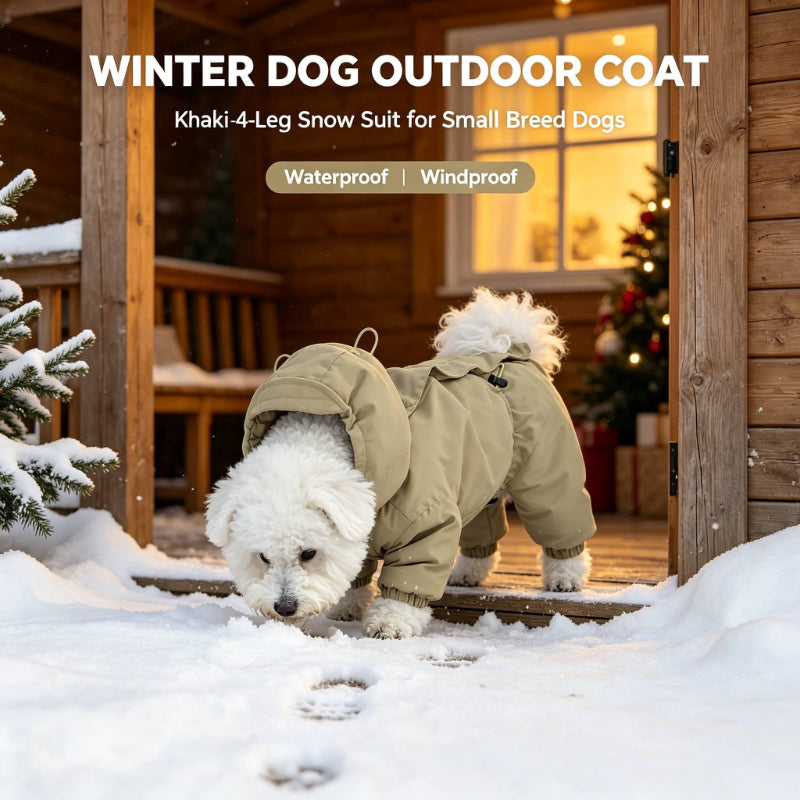 Hooded 4-Legged Dog Snowsuit