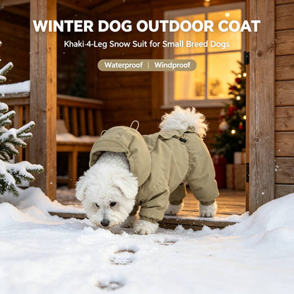 Hooded 4-Legged Dog Snowsuit
