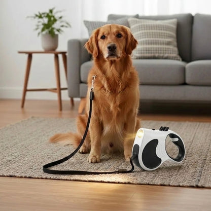 Retractable Dog Leash with Built‑in LED Light