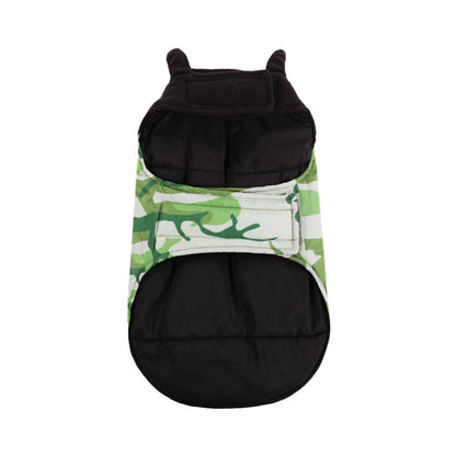 Reversible Camouflage Stitching Pattern Dog Jacket