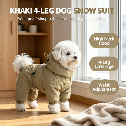 Hooded 4-Legged Dog Snowsuit