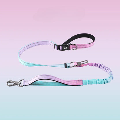 Hands-free dog leash, crossbody dog leash, with car seat belt, suitable for walking, jogging, hiking, traveling, etc.