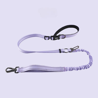 Hands-free dog leash, crossbody dog leash, with car seat belt, suitable for walking, jogging, hiking, traveling, etc.