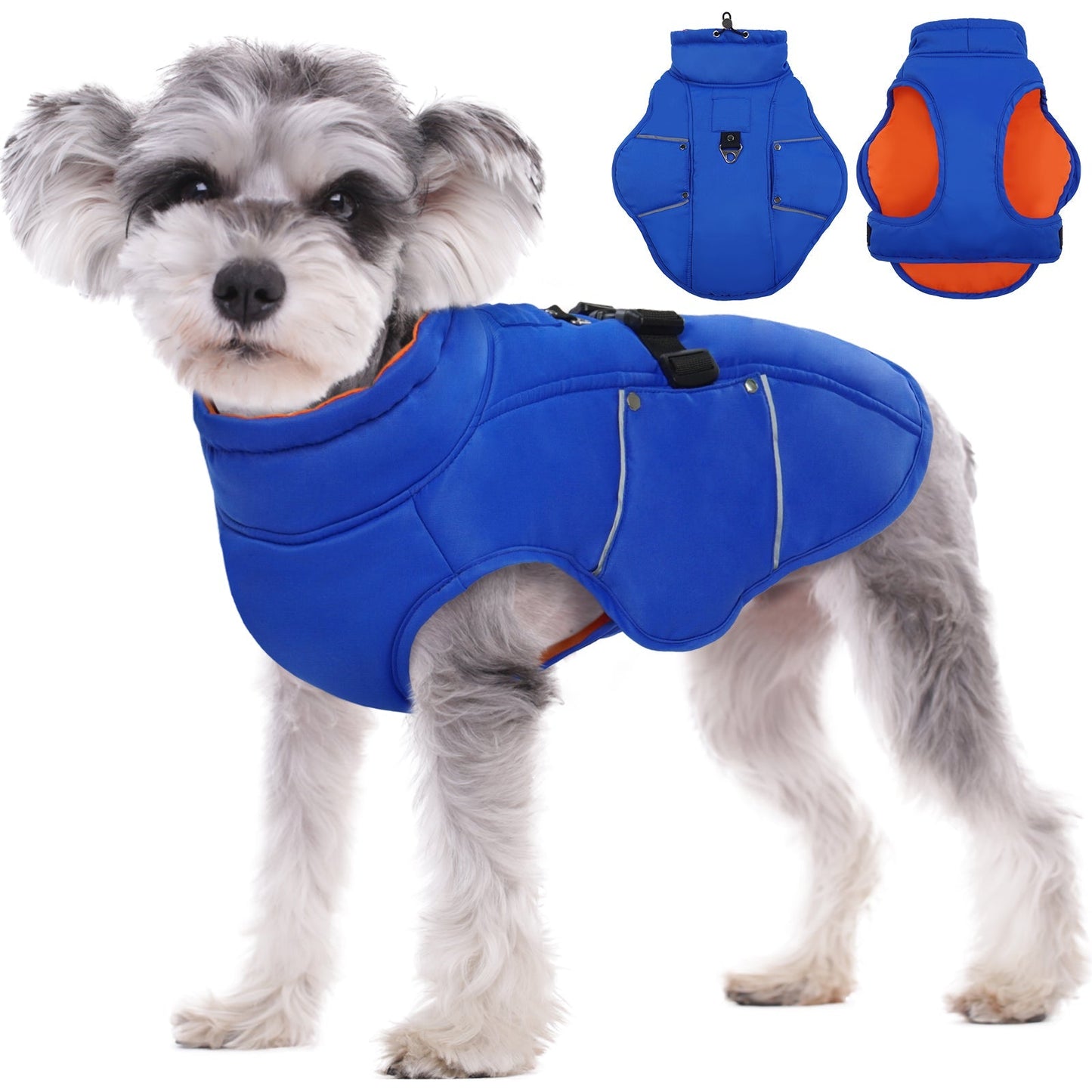 Dog Winter Coat Reflective Adjustable Dog Jacke