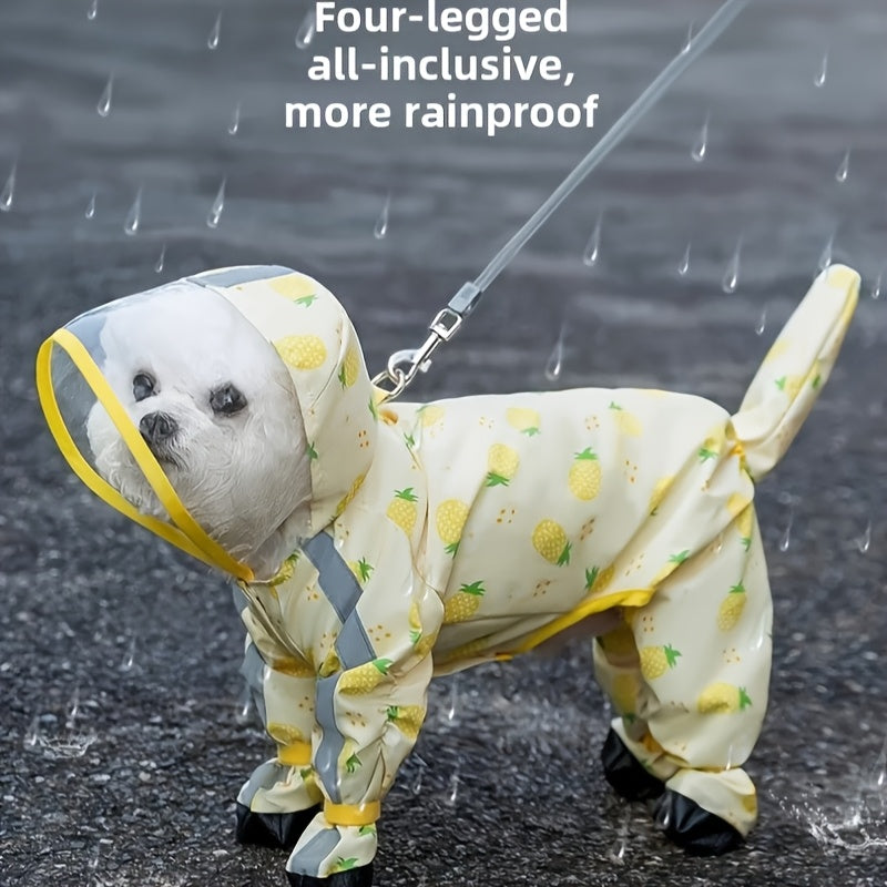 Full‑Coverage 4‑Leg Dog Raincoat