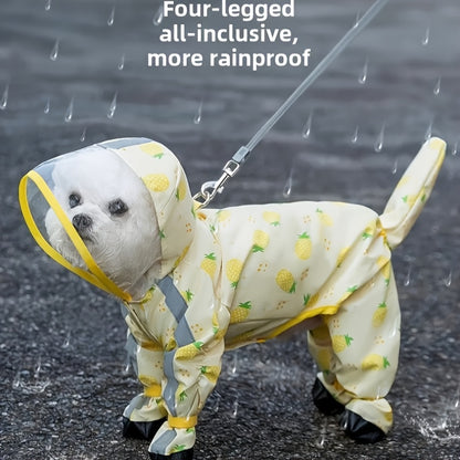 Full‑Coverage 4‑Leg Dog Raincoat